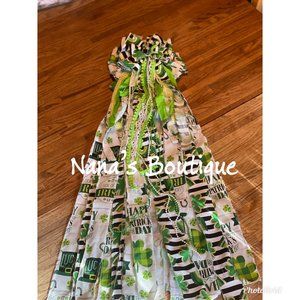 St. Patrick's Shabby Chic Rag Bow